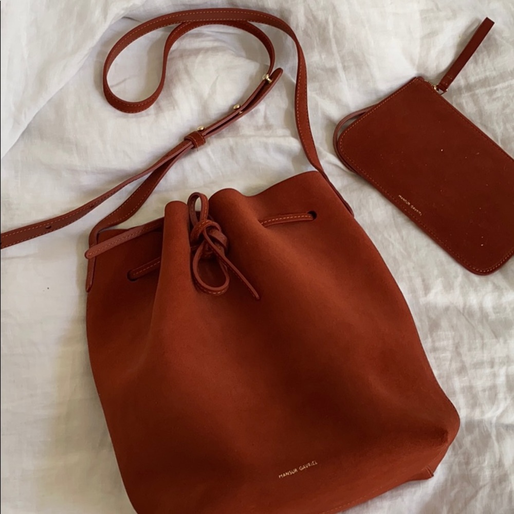 Mansur Gavriel Suede Bucket Bag